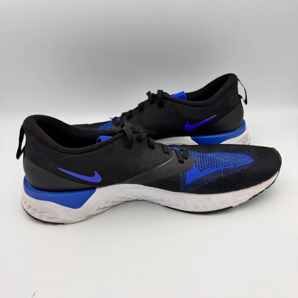 Nike Odyssey React Running Shoes Black Blue Men's 10 Athletic Sneakers - Picture 8 of 8